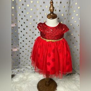 Little Girls Christmas Dress 18 Mos